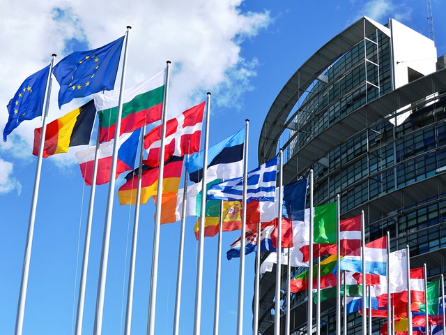 Exterior view of the European Parliament in Strasbourg